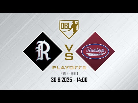 Live 🔴 Deutsche Baseball Liga - Finale: Guggenberger Legionäre vs. Heidenheim Heideköpfe (Spiel 1)