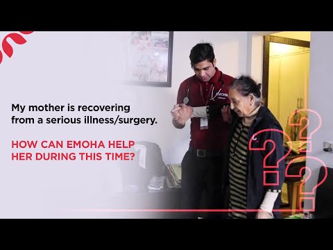 My mother is recovering from a serious illness/surgery. How can Emoha help her during this time?