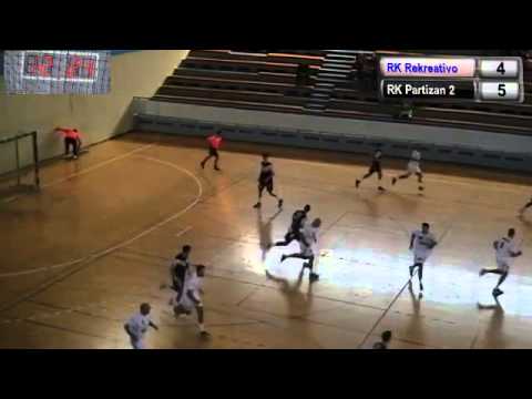 28.09.2014.RK Rekreativo - RK Partizan 2 - 1. poluvreme
