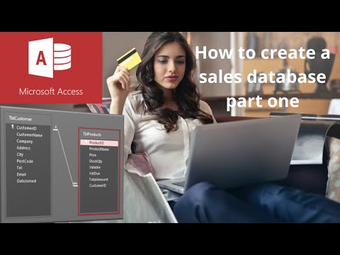 This video explains how to create a sales database in Microsoft Access