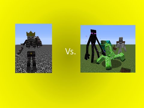 Skeleton KIng Vs Mutant Creatures - MInecraft Mobs Battle