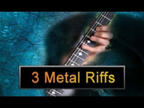 3 cool Metal Riffs with Tabs - Black & Thrash Metal with Tabs to Learn