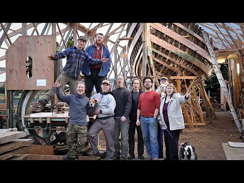 Frame-Raising Party! (Pt1) / EP46 / Wooden Boatbuilding