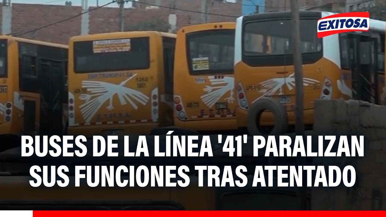 🔴🔵 Buses de la línea '41' paralizan sus funciones tras amenazas y nuevo atentado