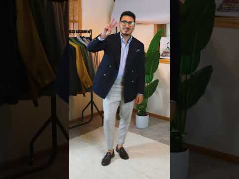 How To Wear A Navy Double Breasted Blazer