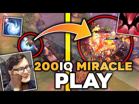When Miracle enters 200 IQ Mode - Frame Perfect Shadow Fiend Play by M-GOD Dota 2