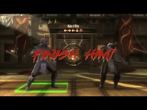 mortal kombat 9 komplete edition  ps3   noob saibot  fatalities  xray noob fatality