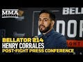Bellator 214: Henry Corrales Post-Fight Press Conference - MMA Fighting