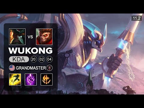 Wukong Top vs Gangplank - NA Grandmaster Patch 11.2