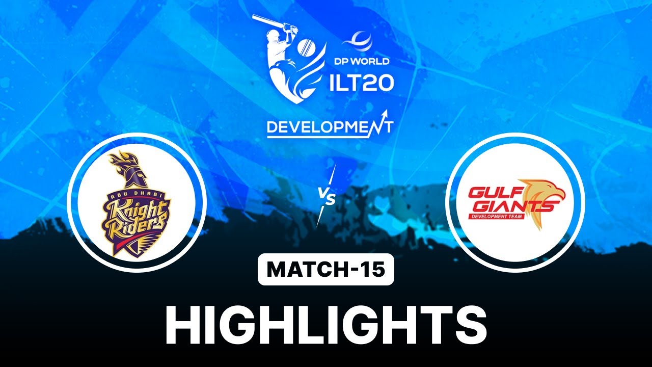 Abu Dhabi knight Riders Development VS Gulf Giants Development