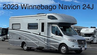 A preview image of the linked video showcasing 2023 Winnebago Navion 24J