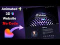 Build A 3D Portfolio Website With AI No Code Lovable Spline Full Tutorial