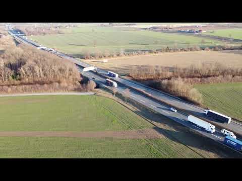 Regenrückhaltebecken Werl aus der Luft 13 02 23