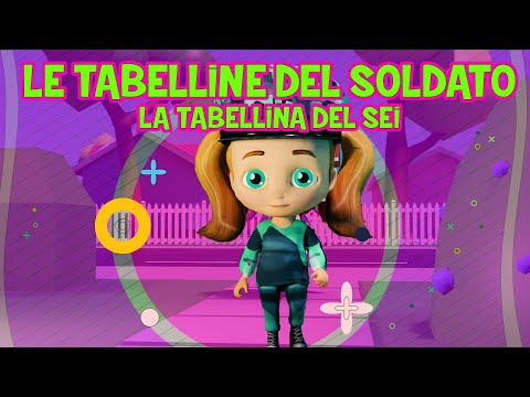 Tabellina del 6 - Le tabelline del soldato - baby dance - canzoni per bambini - musica per bimbi