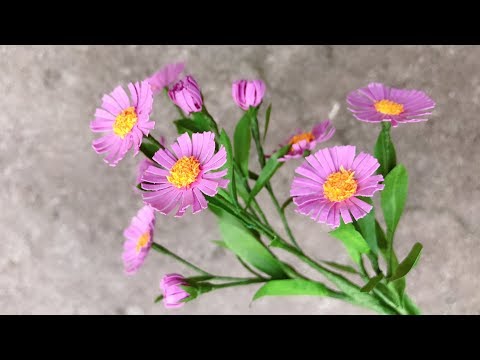 ABC TV | How To Make Aster Amellus Paper Flower With Shape Punch - Craft Tutorial