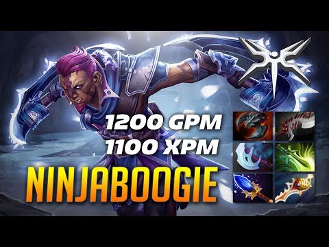 ninjaboogie Anti Mage 32 KILLS [1200 GPM/1100 XPM] Dota 2