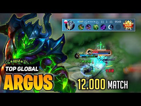 Argus Best Build 2023 [ Argus Top Global Gameplay ] ꧁★Xeví★꧂ - Mobile Legends