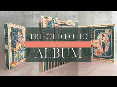 Trifold Waterfall Folio Tutorial - Cafe Parisian - Album Kit Vol 09 2022