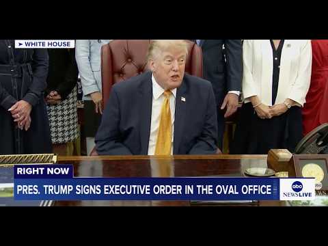 President Trump signs executive order in the Oval Office: LIVE