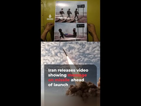 Iran placing messages on missiles as war of narratives intensifies | AJ #shorts