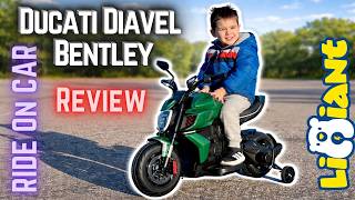 LIGIANT Ride On Ducati  Bike Diavel for Bentley –  Review with Anthony and Bernardo