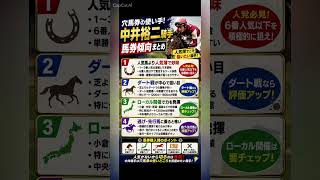 中井裕二騎手　データ分析　馬券傾向 #競馬予想 #中央競馬予想 #競馬 #horse #騎手 #馬券