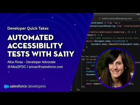 Watch Automated Accessibility Tests with sa11y | Developer Quick Takes