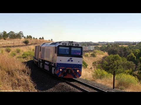 BK001 (aka CSR011) on 7922V Dooen SCT Freight Train - PoathTV Australian Trains & Railways