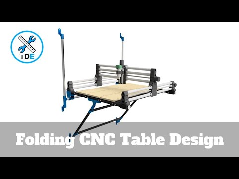 Concept Design - Folding Table Adaption For Onefinity QCW Woodworker - Generation 2
