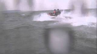 preview picture of video 'Jet Skiing in Rough Seas'