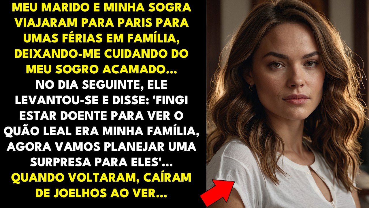 MEU MARIDO E MINHA SOGRA VIAJARAM PARA UMAS FÉRIAS EM FAMÍLIA, DEIXANDO-ME CUIDANDO DO MEU SOGRO...