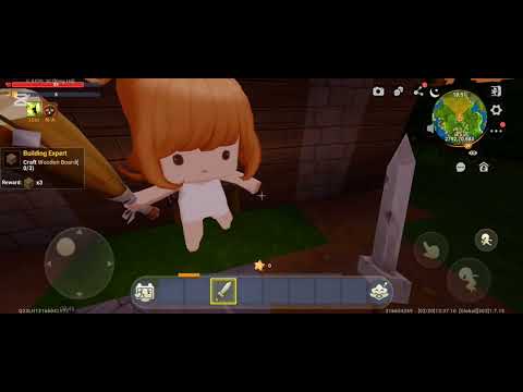 Mini World Creata Gameplay Part 1/ Surviving the night