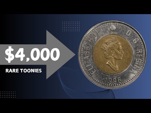 RARE 1996 TOONIES $2 DOLLAR CANADA COINS #mapleleafnumismatics #coins #coinrollhunting #dollars
