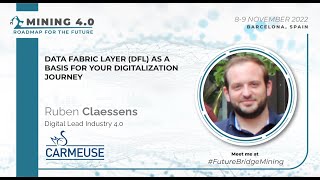 Ruben Claessens, Digital Lead Industry 4.0 at Carmeuse