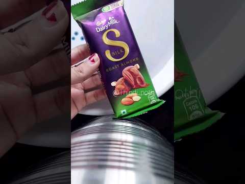 dairy milk silk roasted almond unwrapping| 85 Rs only  #shorts #short #youtubeshorts
