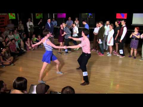 Fast Tempo Part of Lindy Hop Advanced Final Jam at Russian Swing Dance Championship 2014