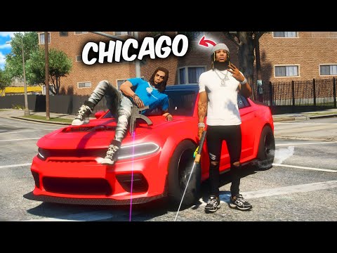 I spent 24 HOURS in CHICAGO as BLOODHOUND LIL JEFF in GTA 5 RP !
