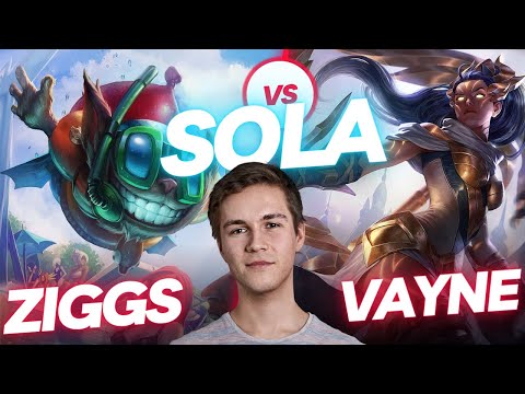 SOLA | ZIGGS VS VAYNE | ADC GAMEPLAY | Patch 13.15 / Season 13 | #LeagueofLegends