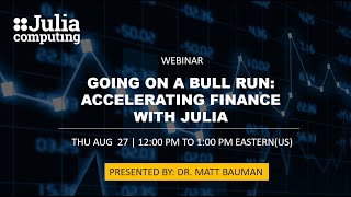 Download lagu Webinar - Going on a bull run: Accelerating finance with Julia mp3