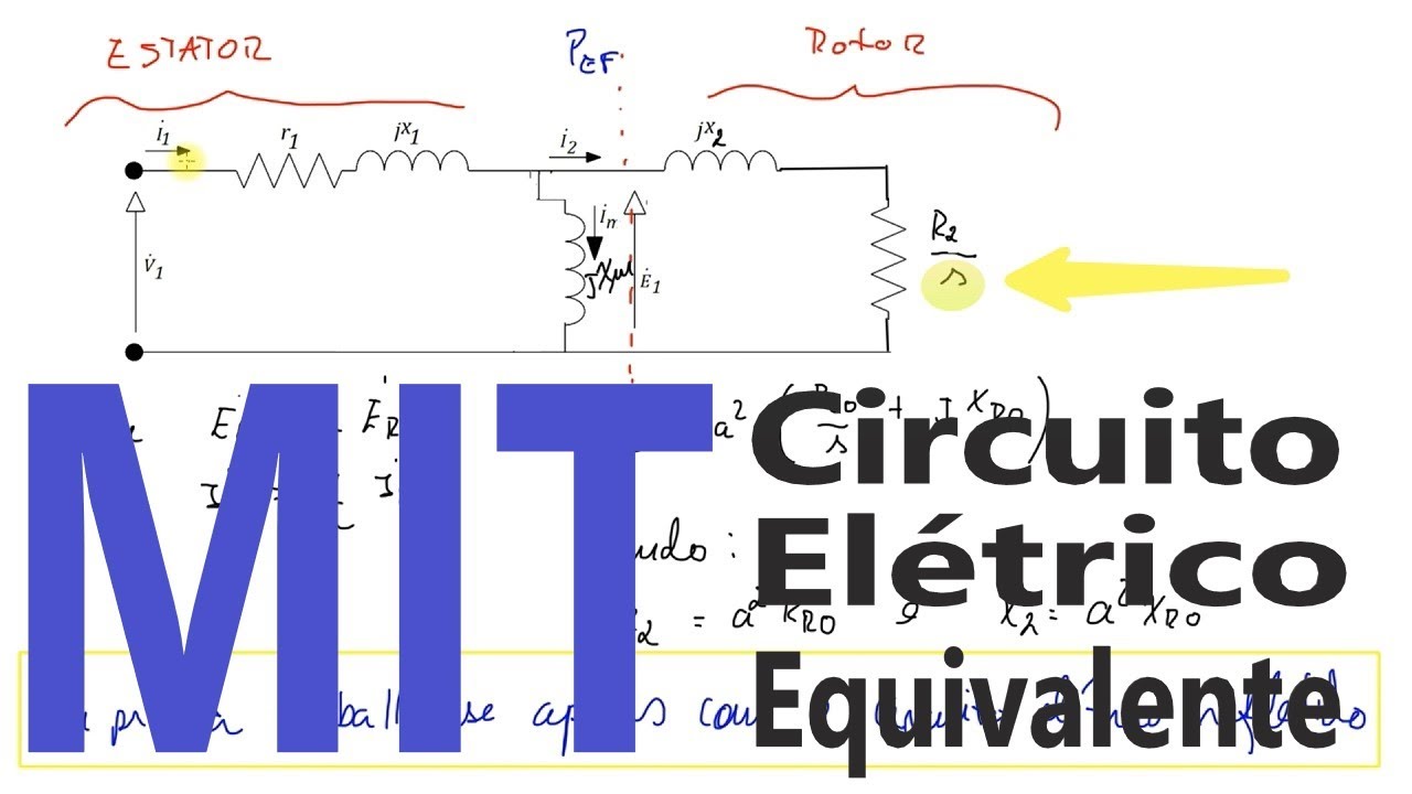 Motor de Indução Trifásico e seu Circuito Elétrico Equivalente #15a