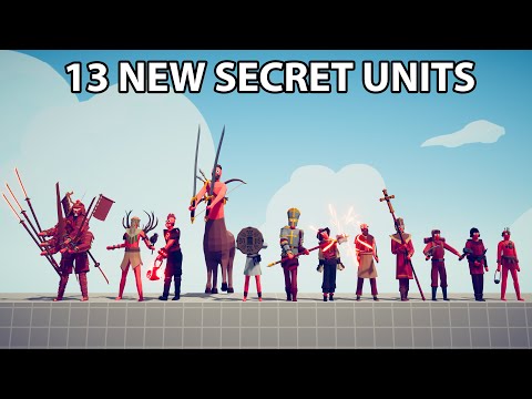 All 13 NEW HIDDEN UNITS Secret Location - Totally Accurate Battle Simulator TABS