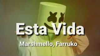Marshmello, Farruko - Esta Vida (lyrics)