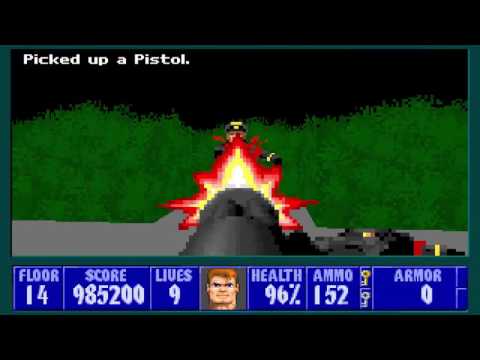 Wolfenstein 3D with The Adventure of Himmler SS.Level 14