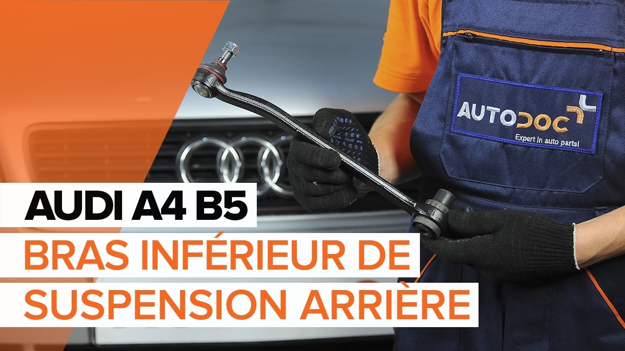 Comment changer : bras de commande inférieur de suspension arrière sur Audi A4 B5 Avant - Guide de remplacement