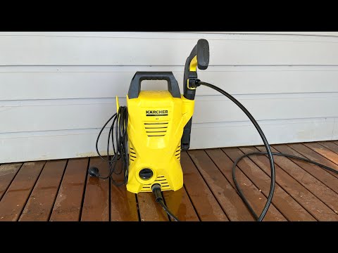 Remove Karcher K2 Pressure washer C-Clips both ends of the hose. Discharge any pressure in gun prior