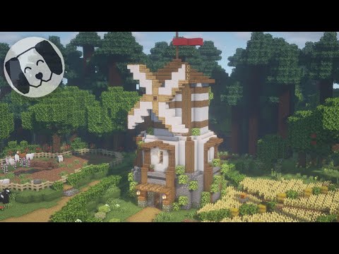 Minecraft : How To Build A Small Windmill!