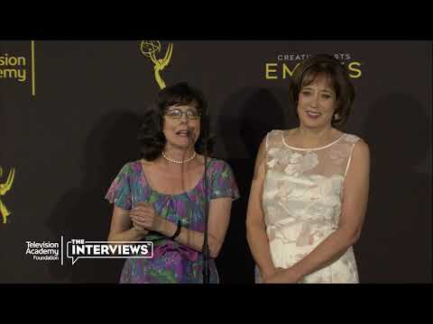 Emmy Winners Julie Cohen and Betsy West ("RBG") in the 2019 Creative Arts Emmys Press Room