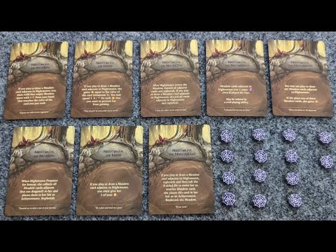 WHAT'S NEW Everdell Mistwood Nightweave Solo - Personalities module, plus PLAYTHROUGH & Impression