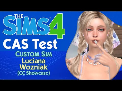the sims 4 alpha cc style download girl Luciana Wozniak by Bonita100 Cas Video Preview