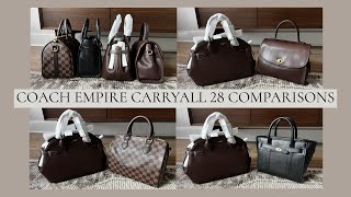 COACH Empire Carryall 28 Bag Comparisons | COACH, LV, & MULBERRY
